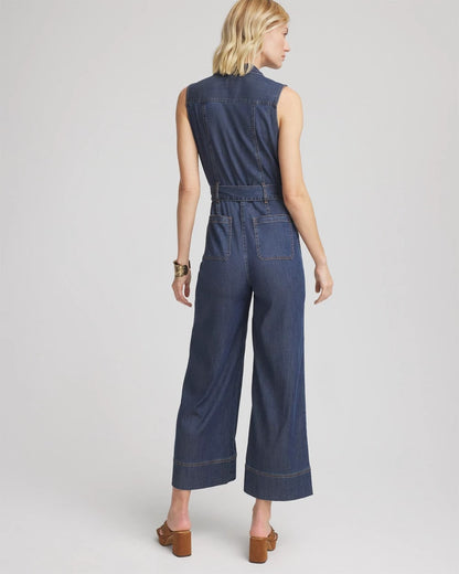 Chico's Denim Wide-Leg Jumpsuit