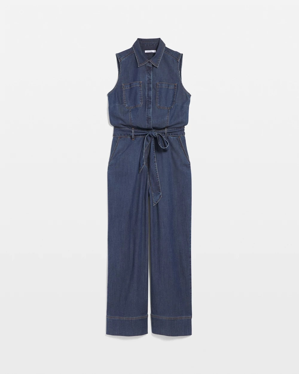 Chico's Denim Wide-Leg Jumpsuit