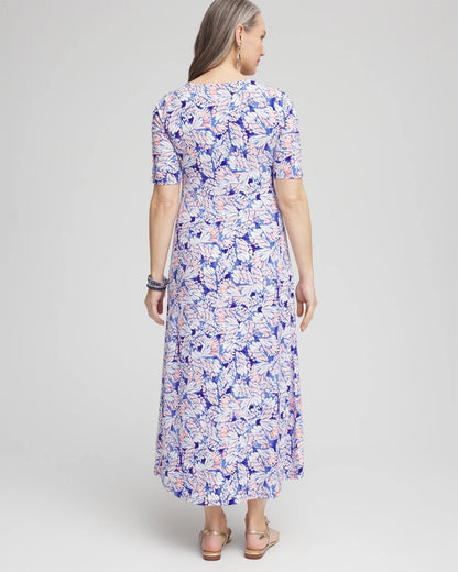 Chico's Ruched Jersey Midi Dress
