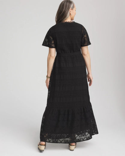 Chico's Crochet-Lace Maxi Dress