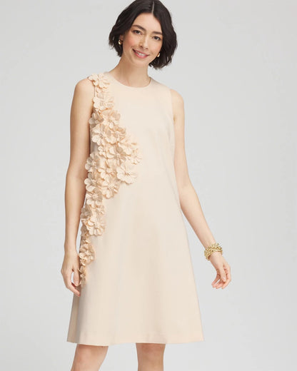 Chico's Appliqué Ponte Knit Dress