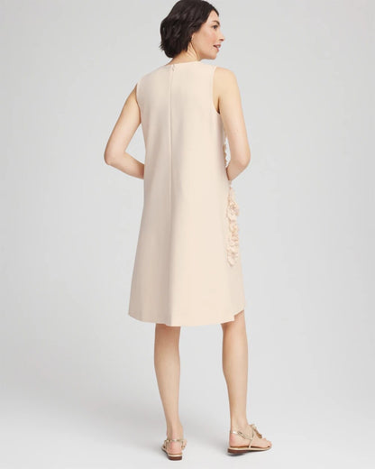 Chico's Appliqué Ponte Knit Dress