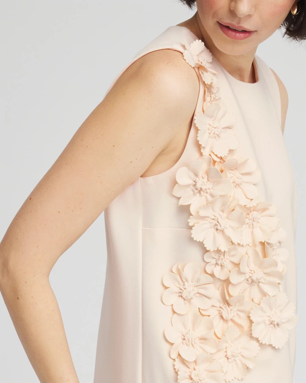 Chico's Appliqué Ponte Knit Dress
