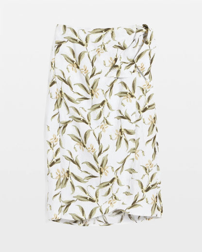 Chico's Linen Midi Wrap Skirt