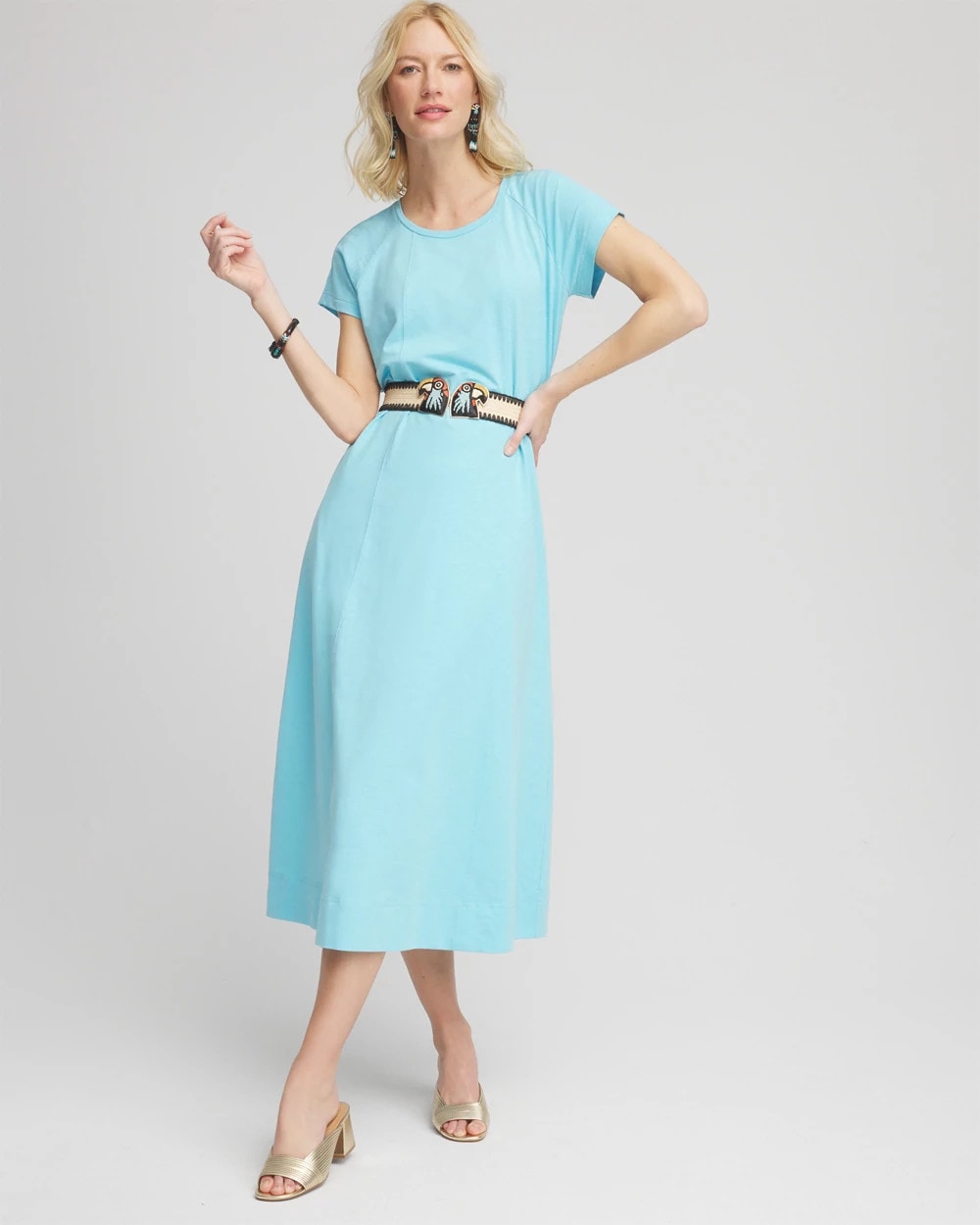 Chico's Short-Sleeved Maxi Dress