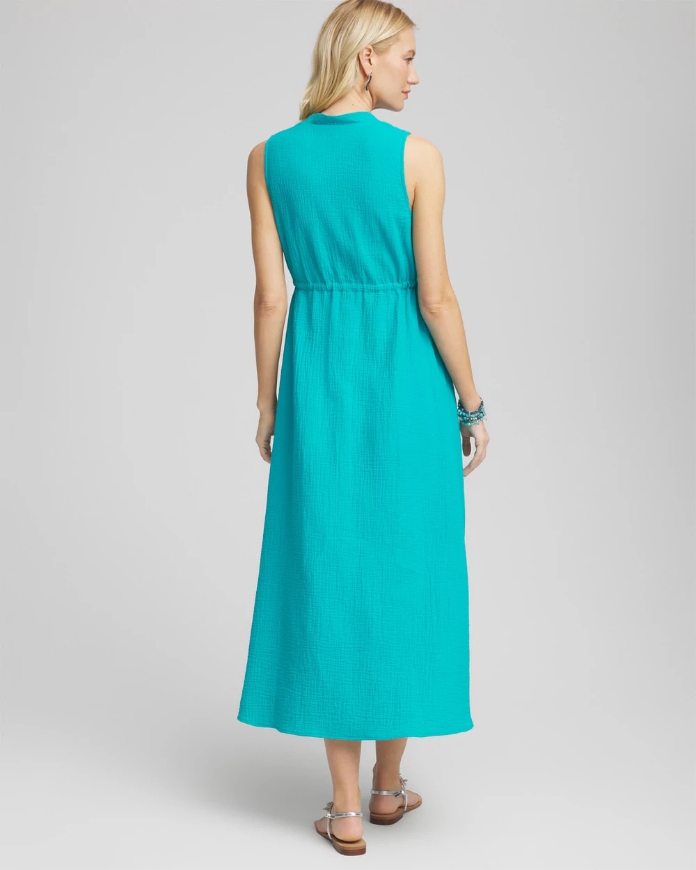Chico's Sleeveless Maxi Gauze Dress