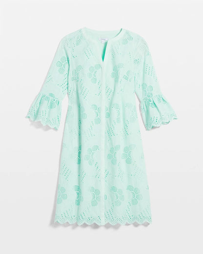 Chico's Eyelet Cotton Voile Dress