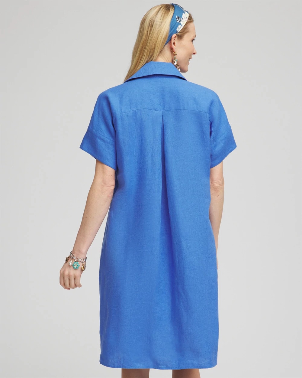 Chico's High-low Linen Shirtdress