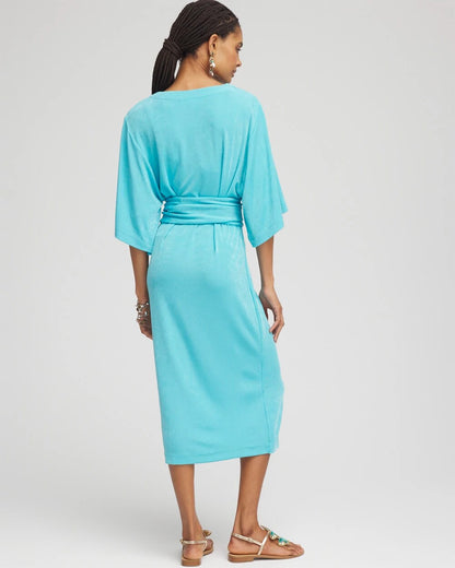 Chico's Travelers™ Kimono Sleeved V-Neck Dress