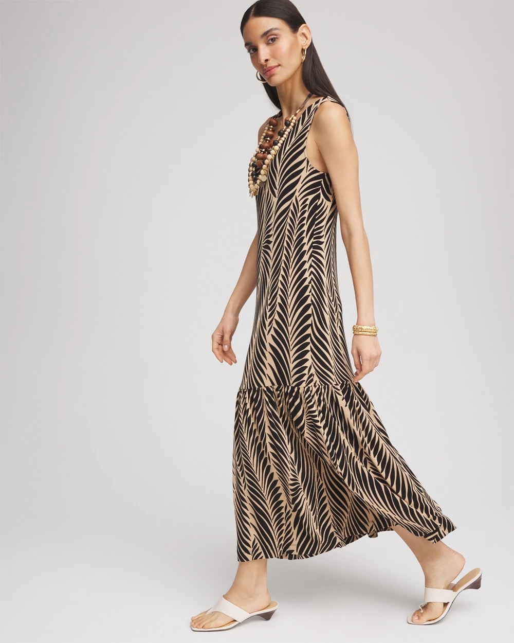 Chico's Travelers™ Palm-Frond-Motif Dress