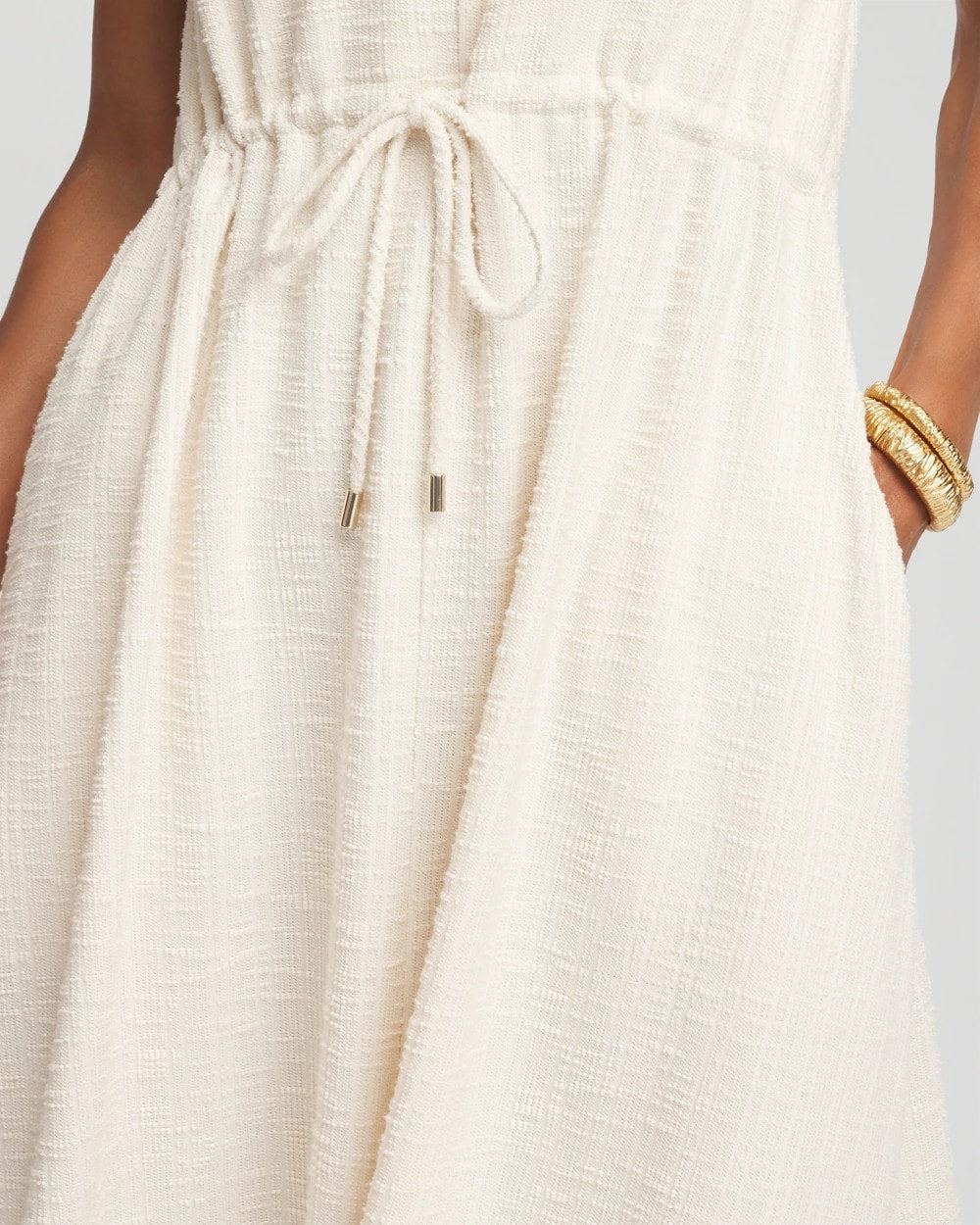Chico's Sleeveless Tweed Maxi Dress