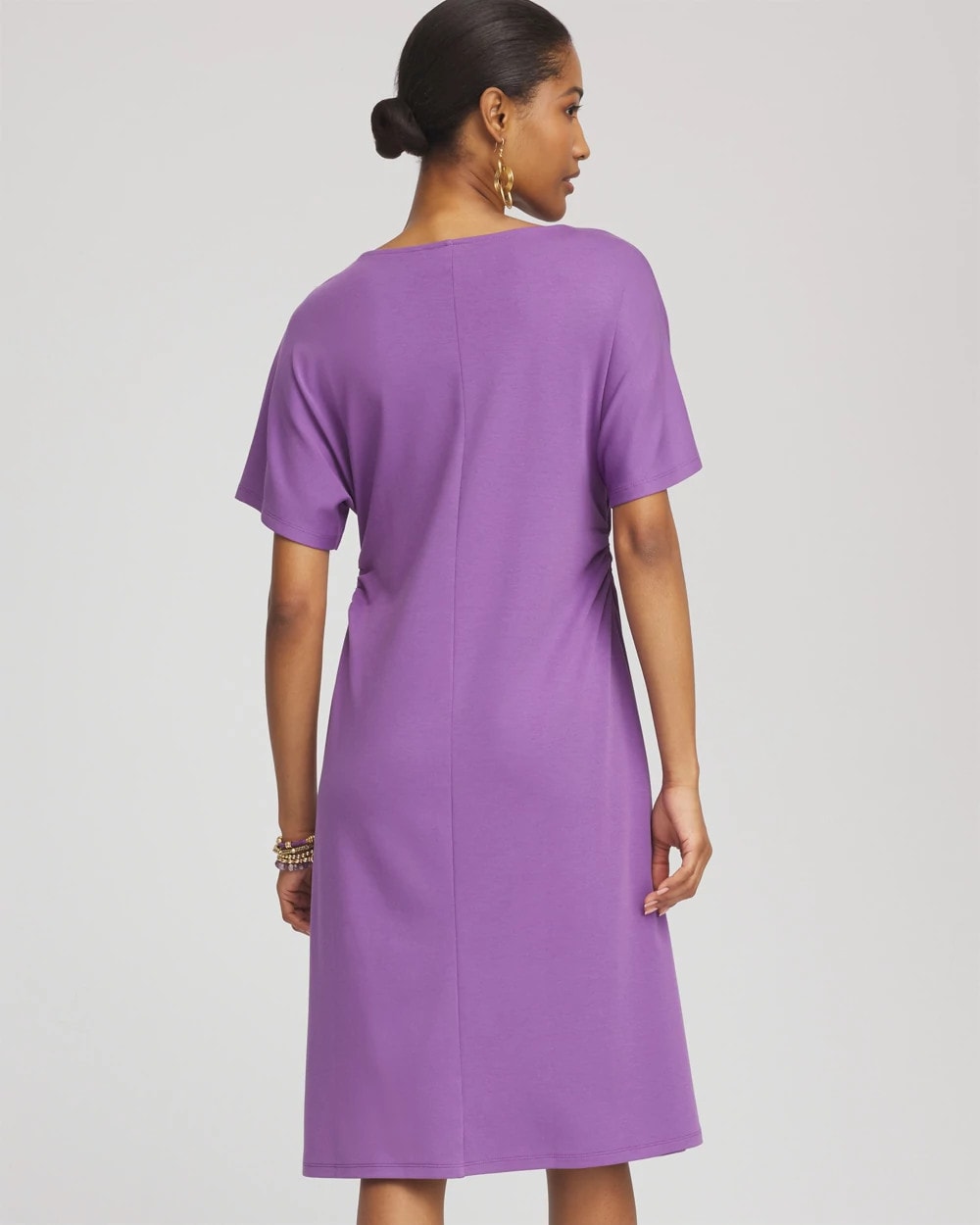 Chico's Fit and Flare Cinched Waist Dress