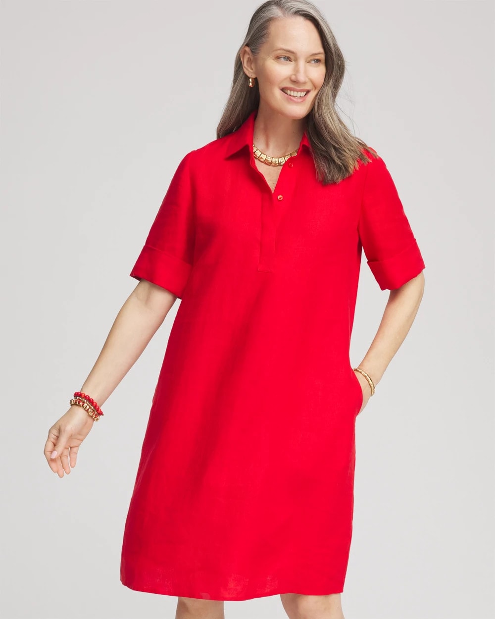 Chico's Linen Shirtdress