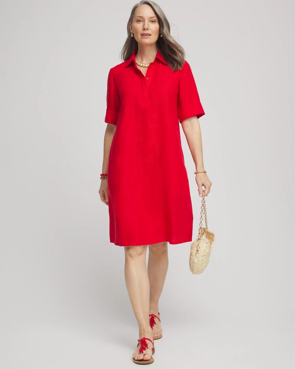 Chico's Linen Shirtdress