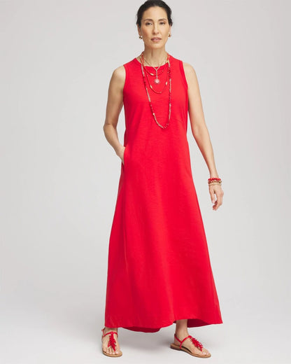 Chico's Sleeveless Midi Tank Dress
