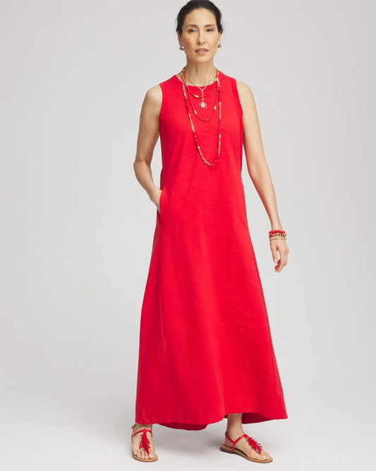 Chico's Sleeveless Midi Tank Dress