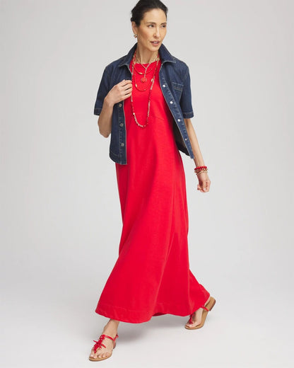 Chico's Sleeveless Midi Tank Dress