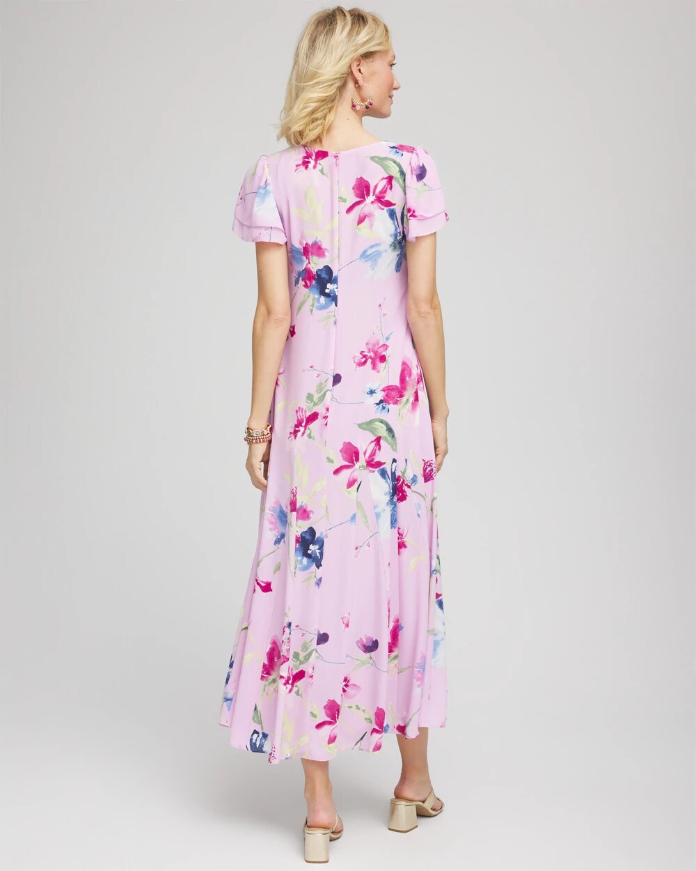 Chico's Crepe V-Neck Maxi Dress
