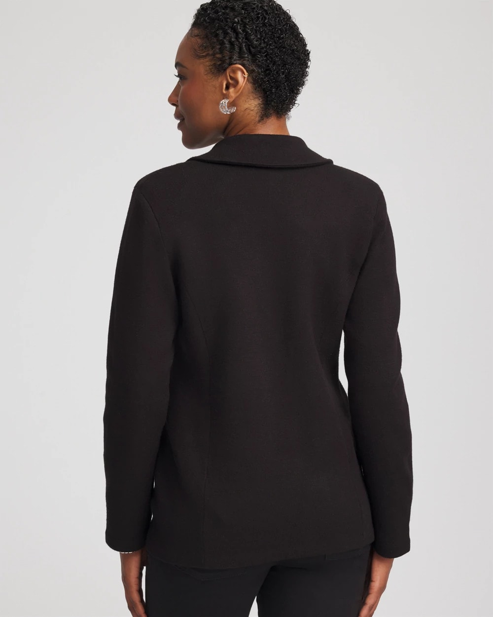 Chico's Single-Breasted Sweater Blazer