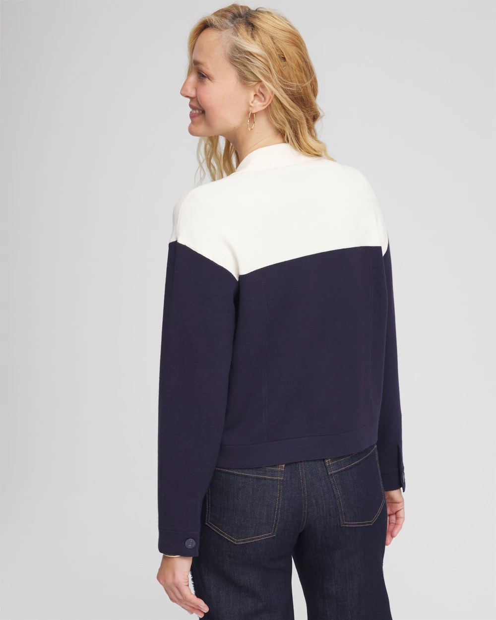 Chico's Colorblock Cardigan Jacket