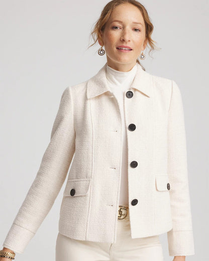 Chico's Bouclé Chore Jacket