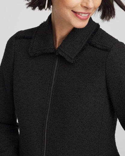 Chico's Bouclé Peplum Jacket