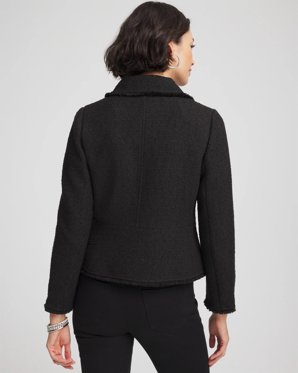 Chico's Bouclé Peplum Jacket