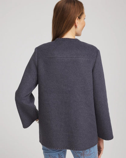 Chico's Wool Scarf Jacket