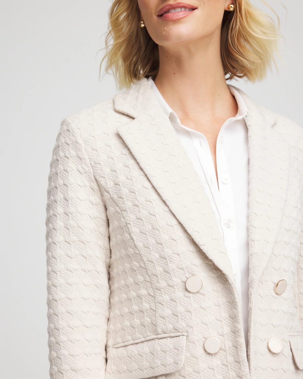 Chico's Textured Knit Blazer