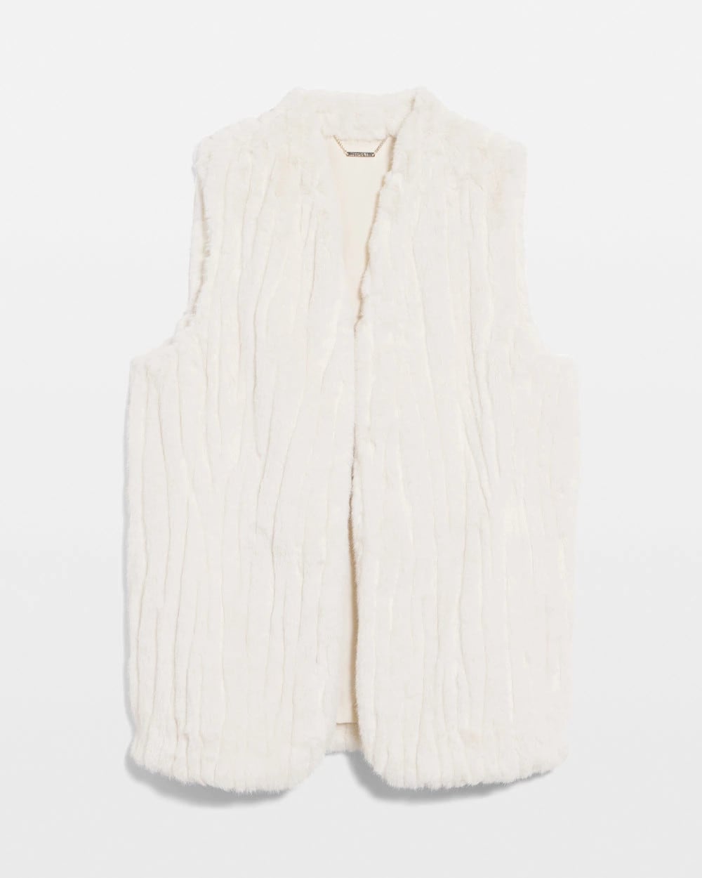 Chico's Elongated Faux Fur Vest