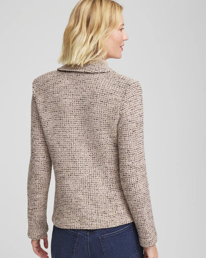 Chico's Double Breasted Tweed Blazer