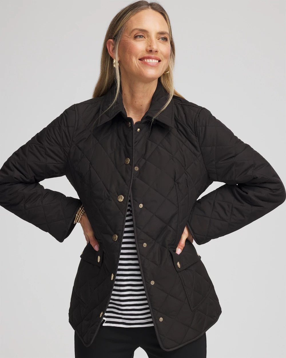 Chico's Quilted Barn Jacket