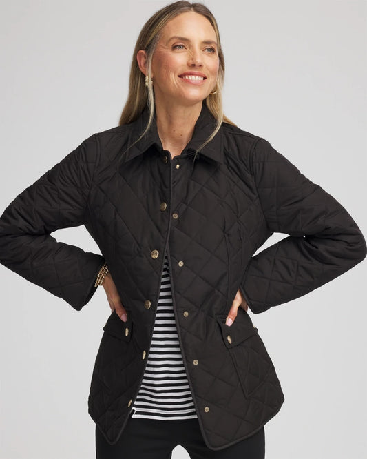 Chico's Quilted Barn Jacket