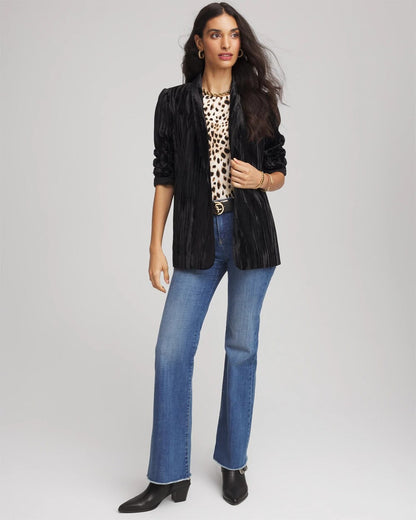 Chico's Velvet Shawl Collar Blazer