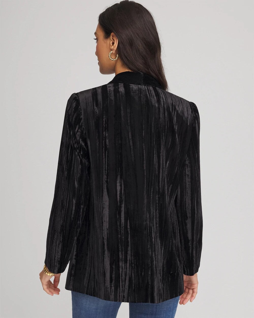 Chico's Velvet Shawl Collar Blazer