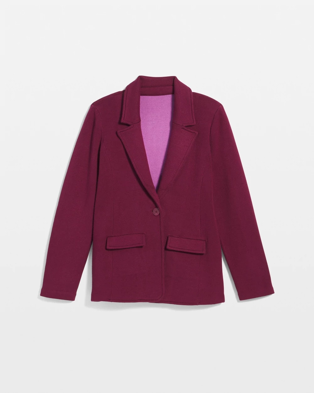 Chico's Single-Breasted Sweater Blazer
