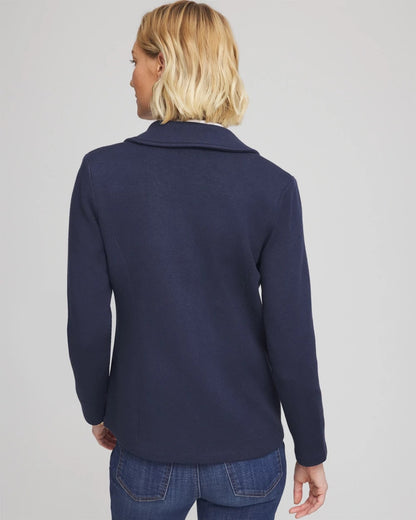 Chico's Single-Breasted Sweater Blazer