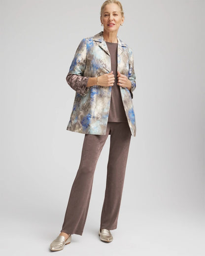 Chico's Travelers™ Collection Watercolor Jacquard Jacket