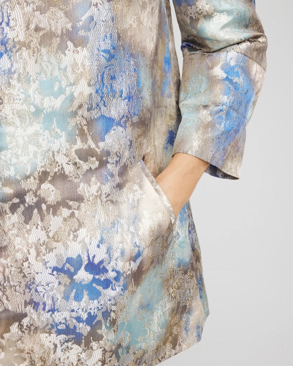 Chico's Travelers™ Collection Watercolor Jacquard Jacket