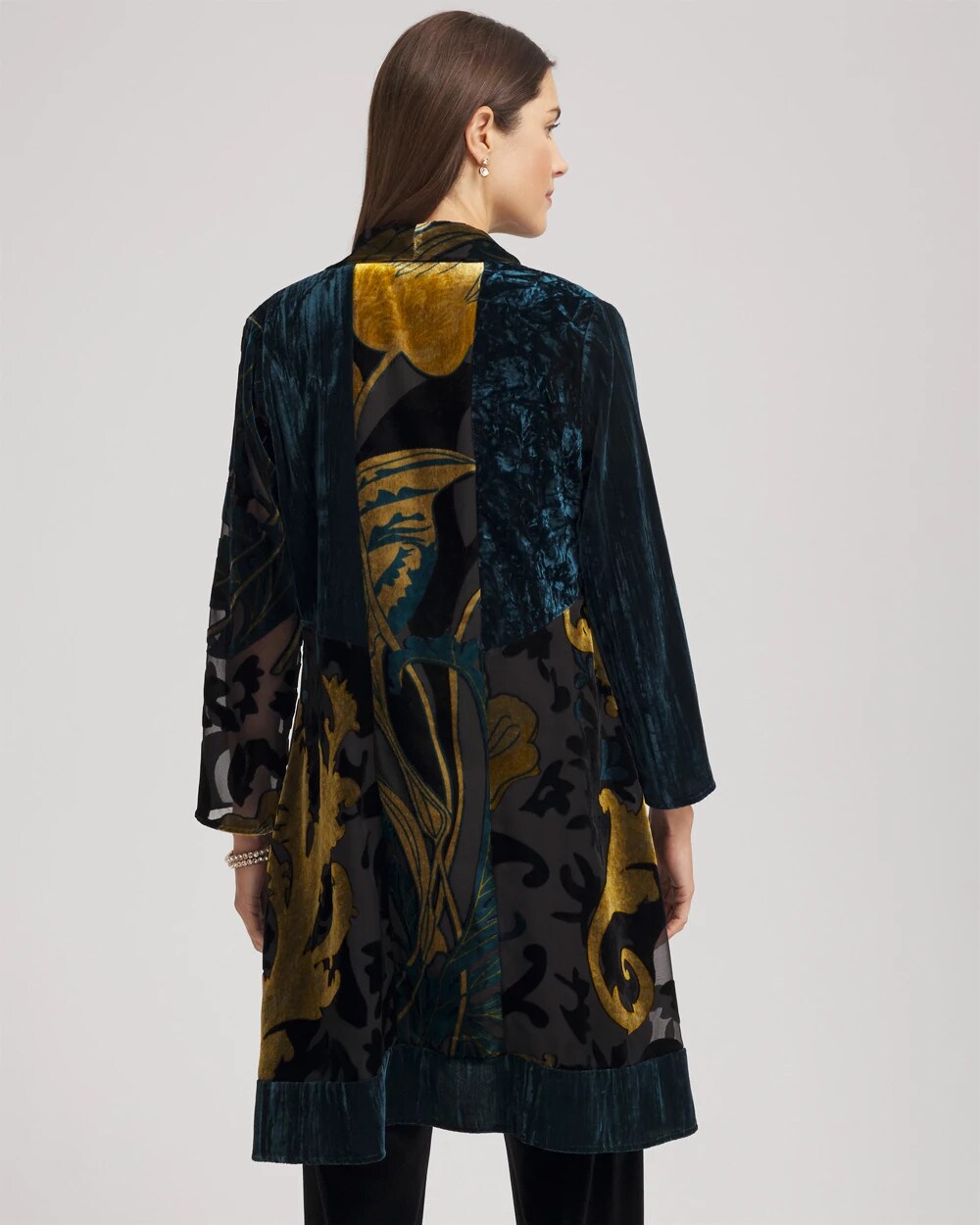 Chico's Travelers™ Collection Floral Burnout Kimono Jacket