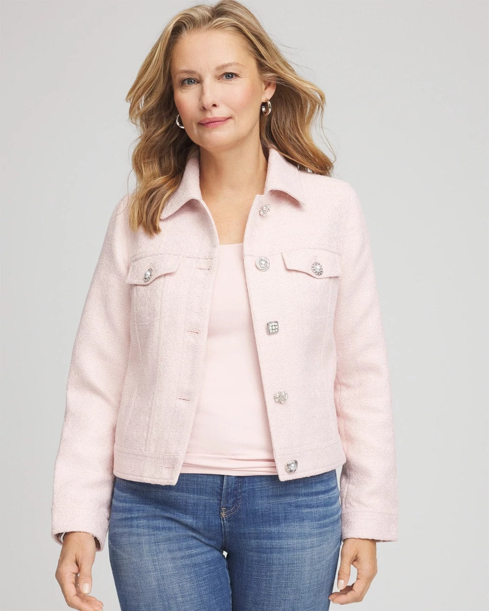 Chico's Boucle Casual Jacket