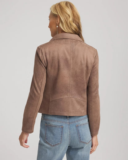 Chico's Suede Moto Jacket