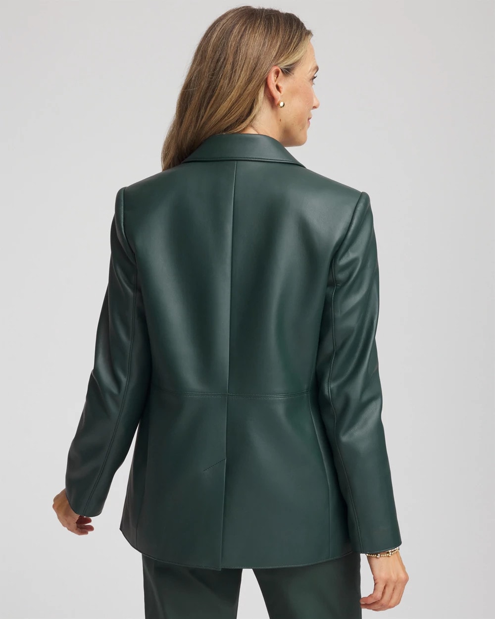 Chico's Faux Leather Blazer