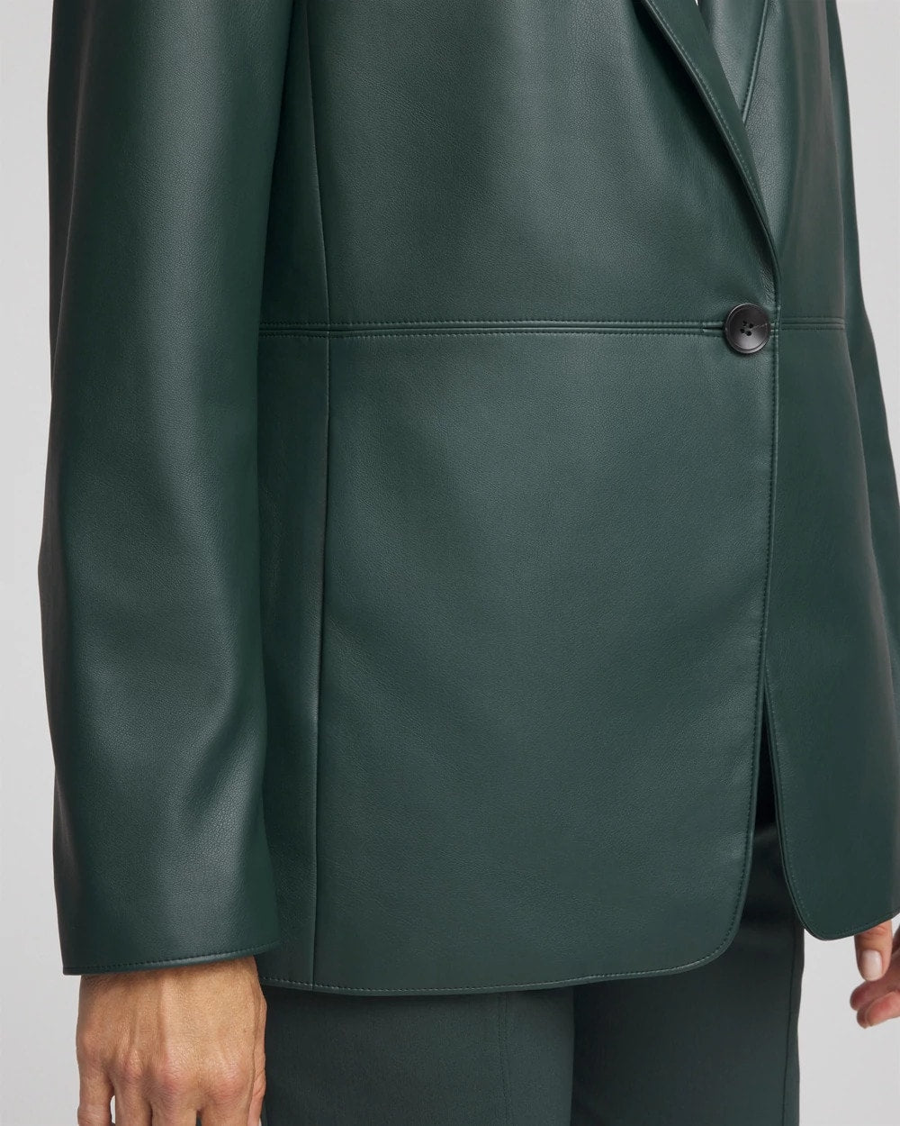 Chico's Faux Leather Blazer