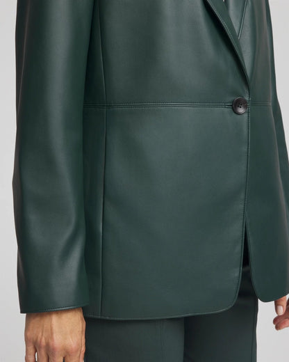 Chico's Faux Leather Blazer
