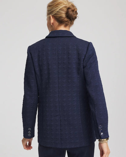 Chico's Textured Single-Breasted Knit Blazer