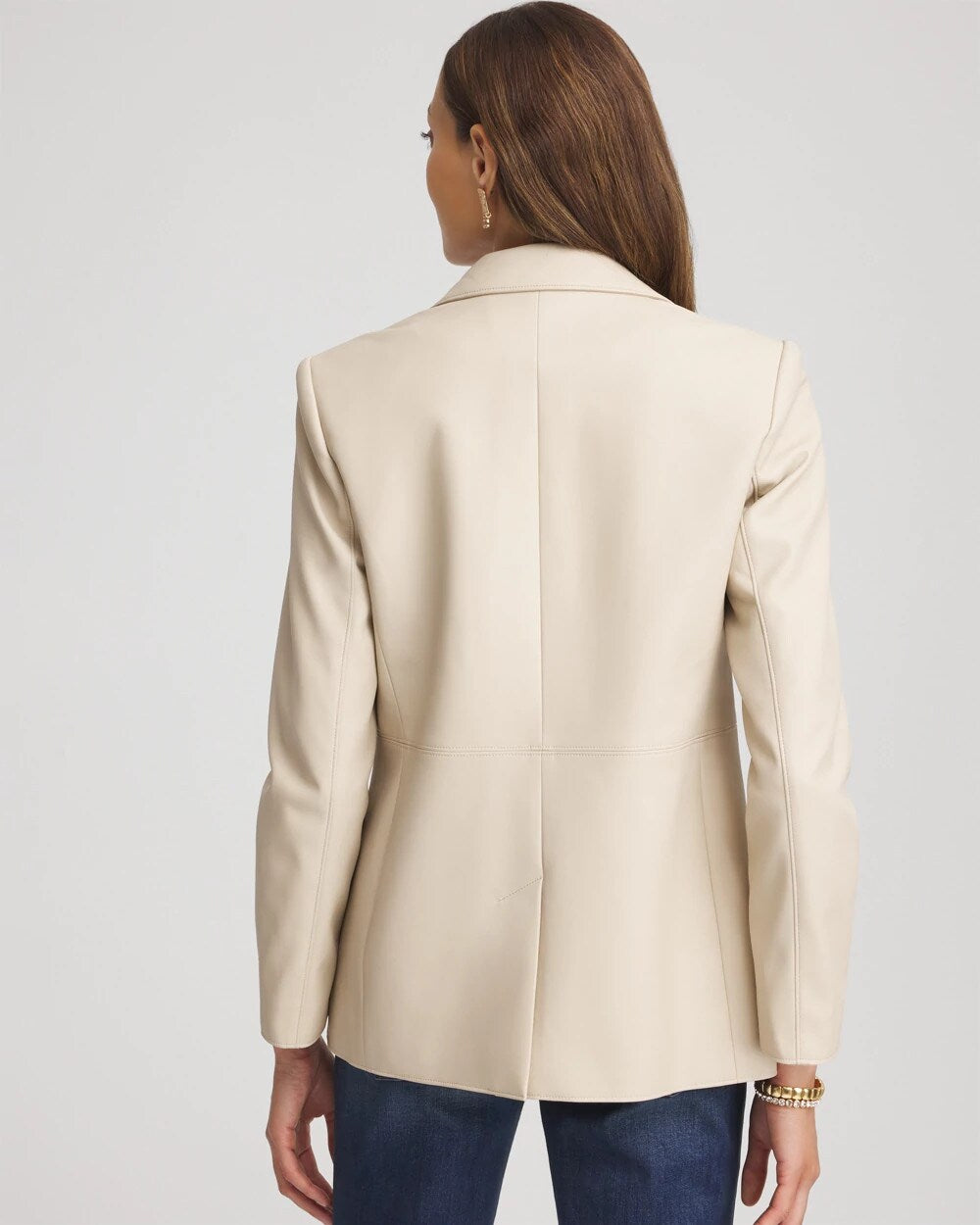 Chico's Faux Leather Blazer