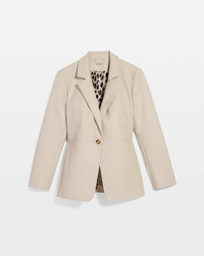 Chico's Faux Leather Blazer