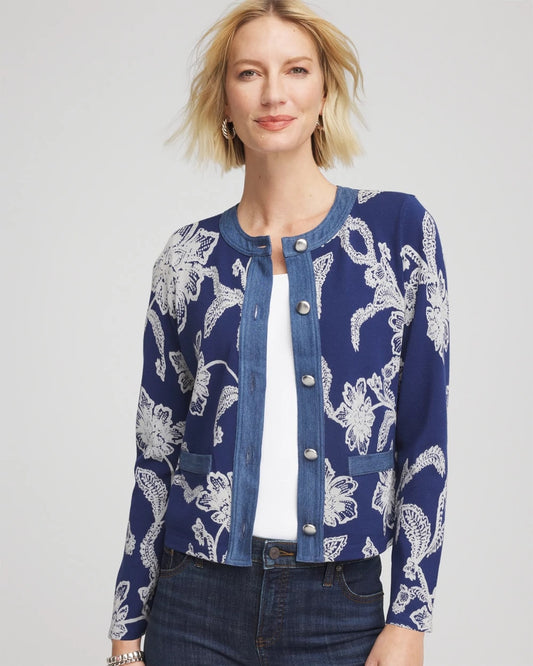 Chico's Floral Lady Jacket