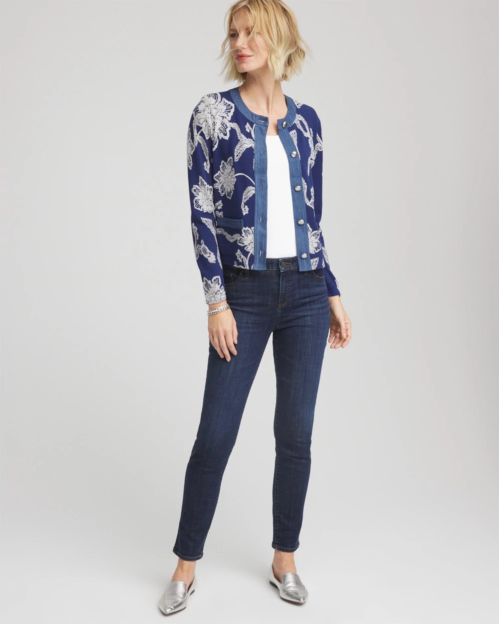 Chico's Floral Lady Jacket
